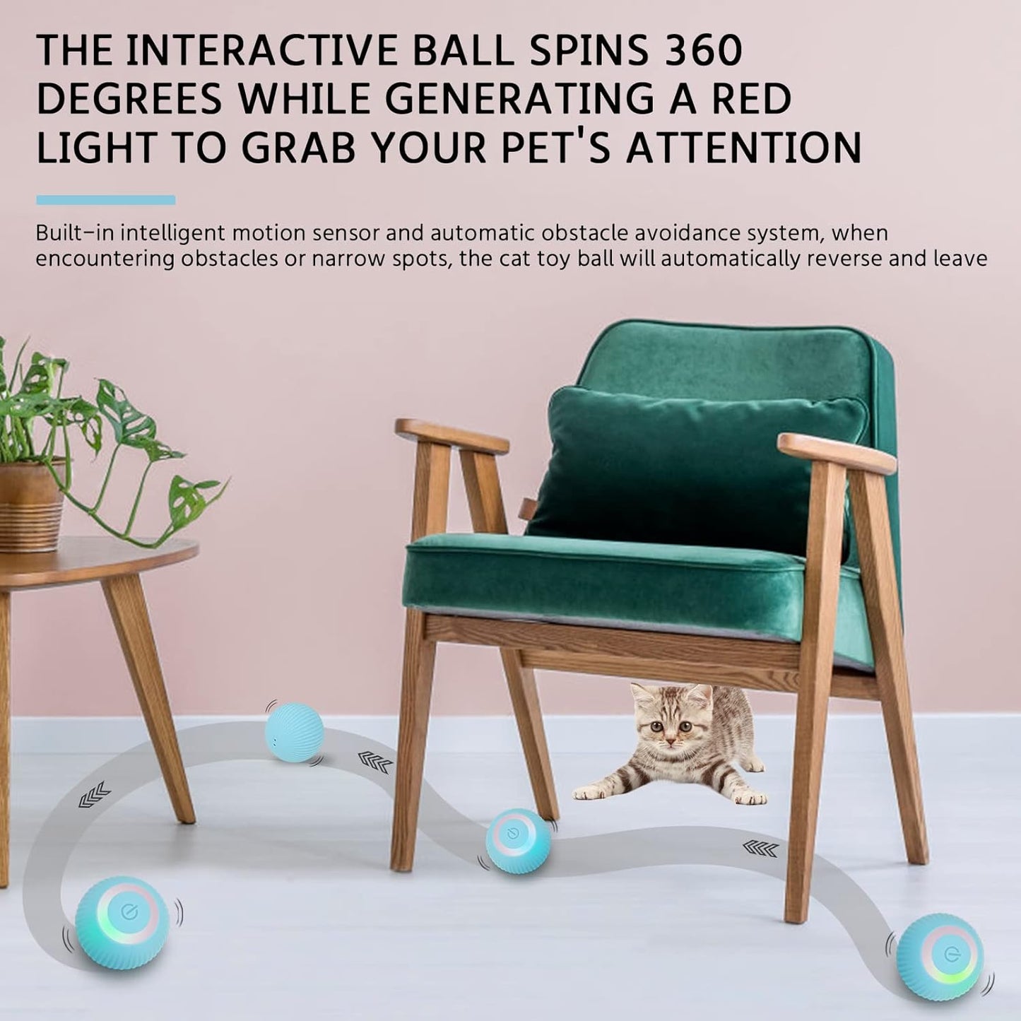 Smart Electric Cat Toy Ball Interactive