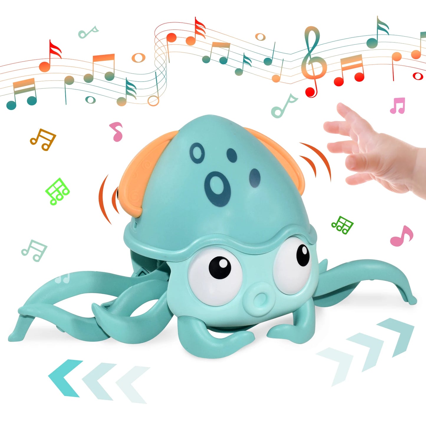 Dancing Crab, Octopus Crawling Toy Musical