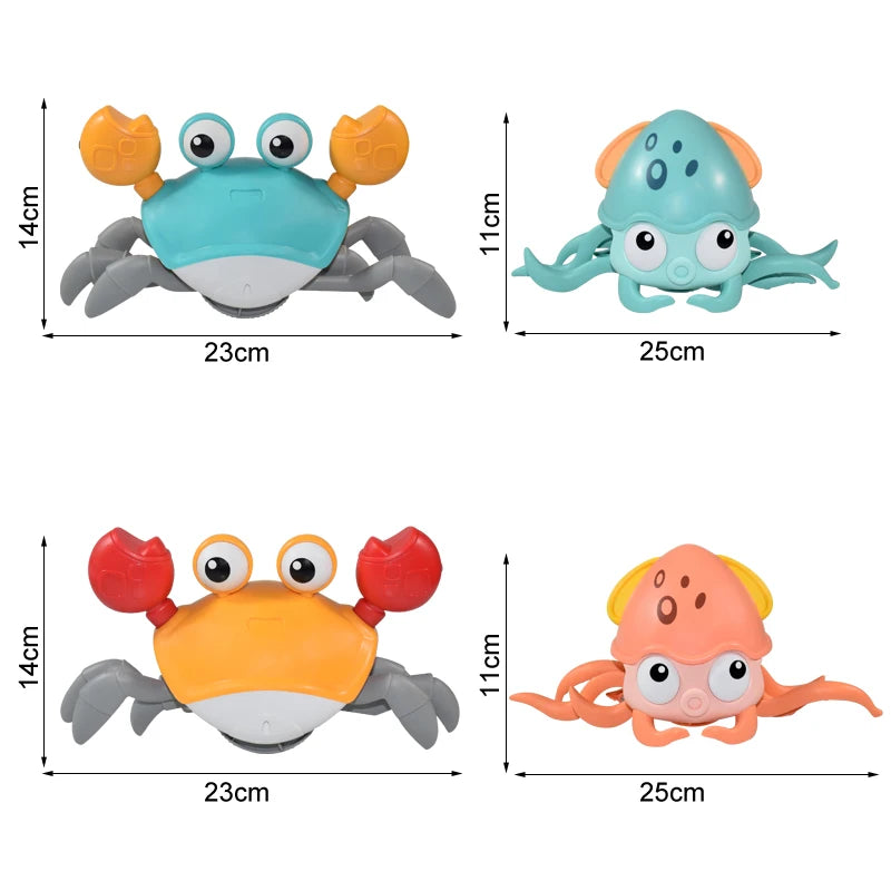 Dancing Crab, Octopus Crawling Toy Musical