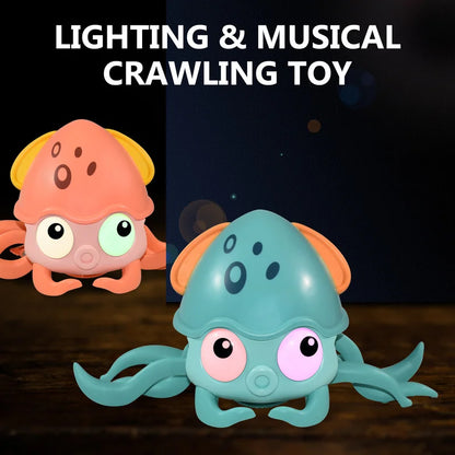 Dancing Crab, Octopus Crawling Toy Musical