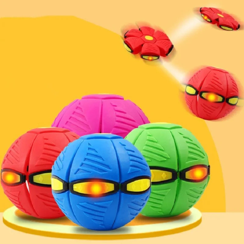 Flying Disc Interactive Saucer Ball Dog Toy