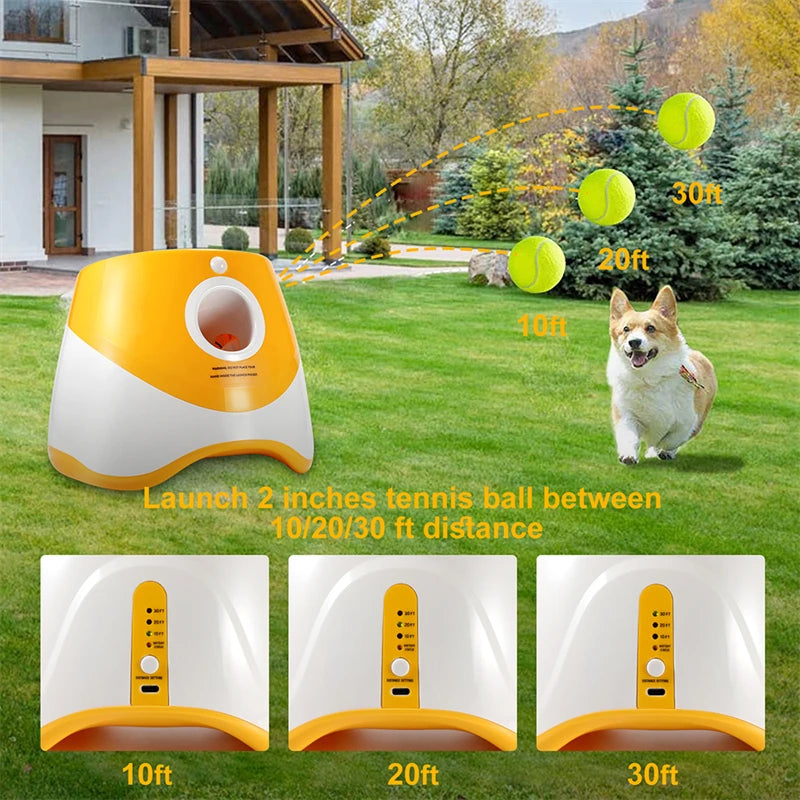 Dog Mini Tennis Launcher Automatic Chase Toy