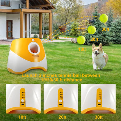 Dog Mini Tennis Launcher Automatic Chase Toy