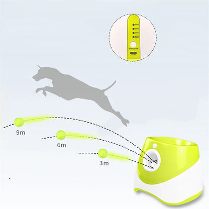 Dog Mini Tennis Launcher Automatic Chase Toy