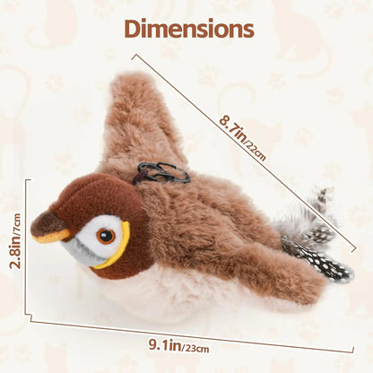 Interactive Automatic Electronic Cat Toy Chirping Bird